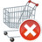 Shopping cart remove Icon